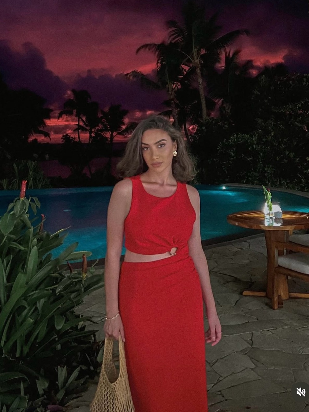 Zara Red Midi Dress - Cutout Waist- Size S, WORN ONLY ONCE- great condition